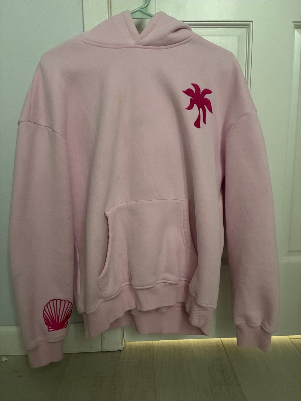 Pink Palm & Shell Hoodie - Women